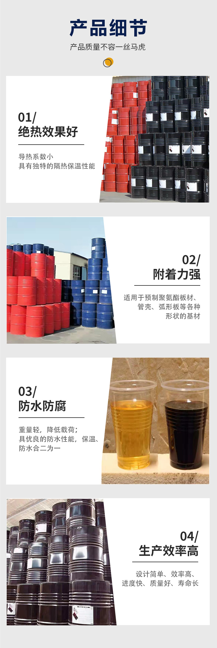 Chenhao polyurethane composite black and white isocyanate polyether polyol