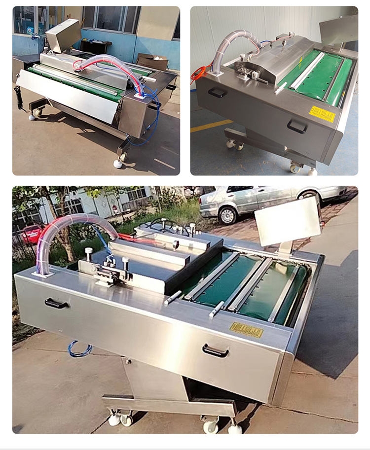 Aquatic product rolling Vacuum packing machine pickle kelp vacuum sealing machine continuous vacuum machine customization