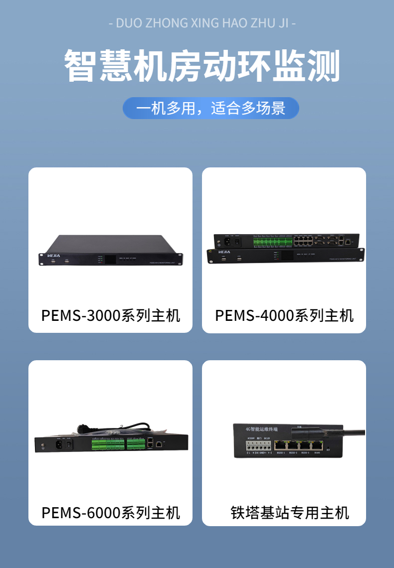 Hejia Technology Dynamic Environment Detection System PEMS-6806AD/T Machine Room Power Environment Centralized Monitoring System