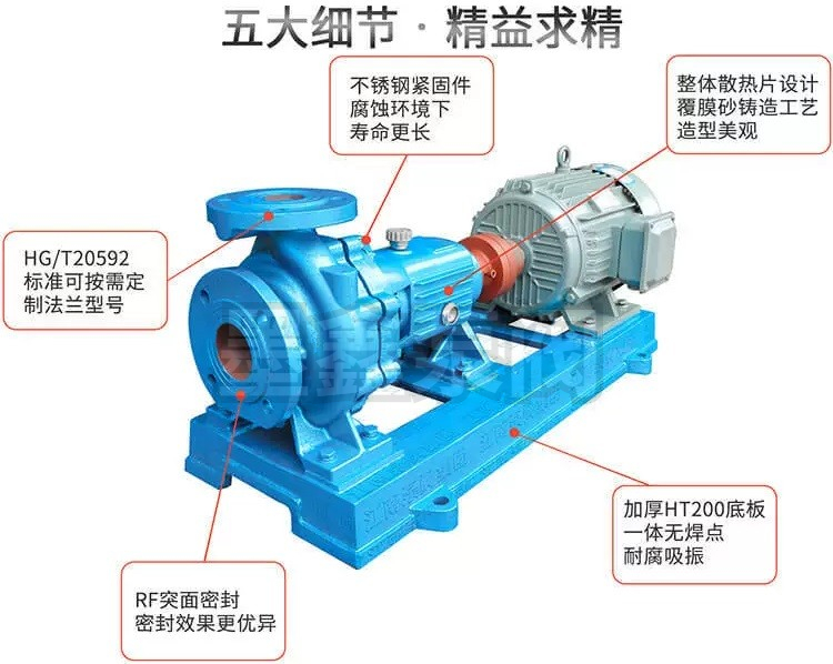 Moxin IS horizontal single stage centrifugal pump IS65-50-125/160 air conditioning pipeline pressurized cooling water circulation pump