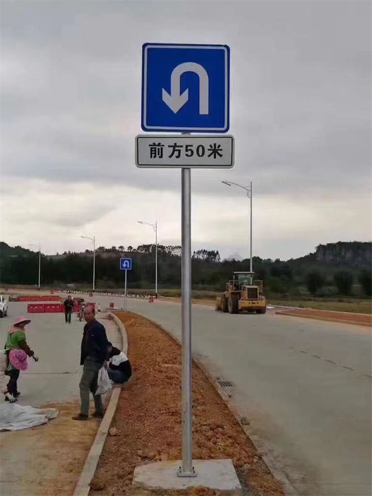 鑫熙标牌杆公路交通标志杆 加工定制F型T型杆规格多样