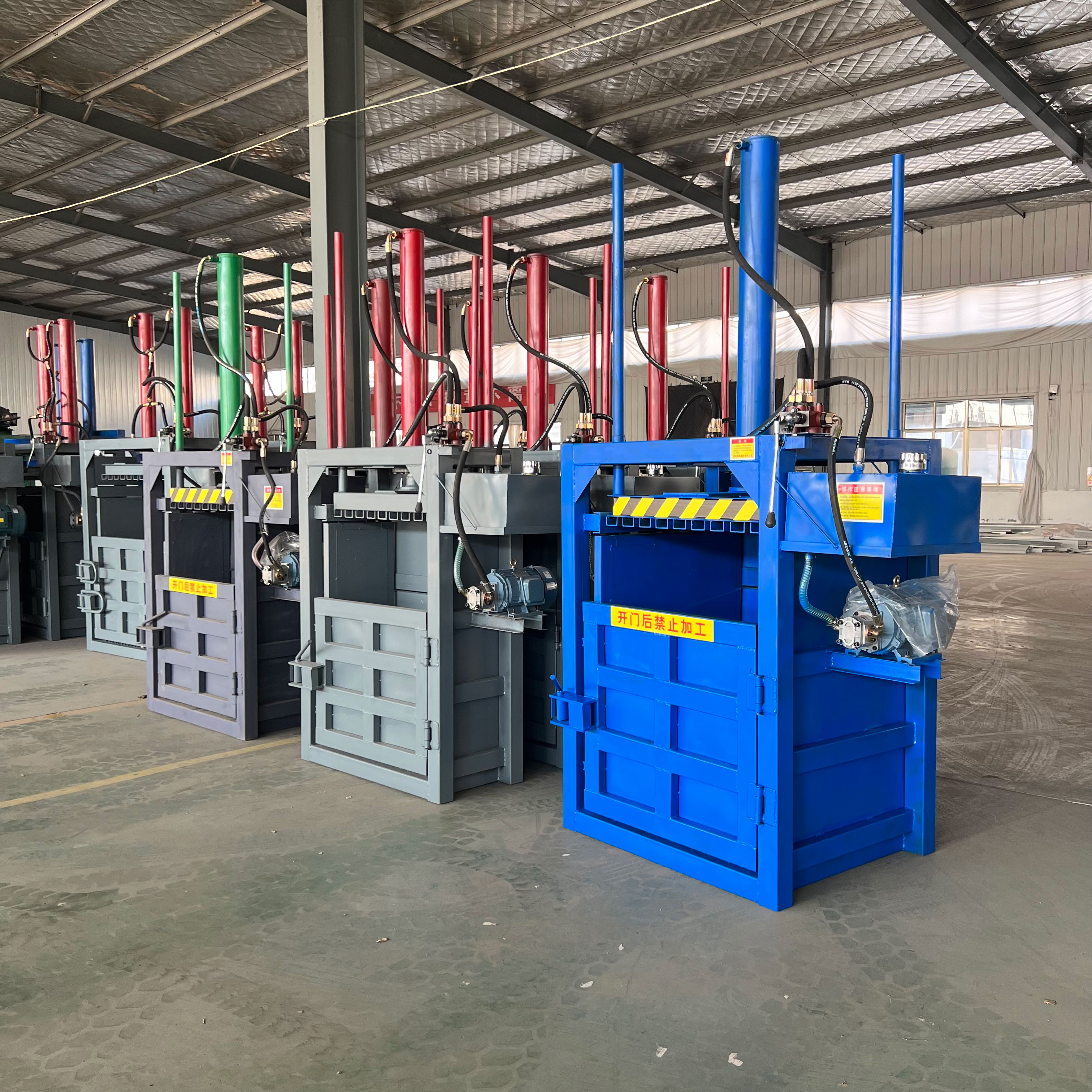 Vertical single cylinder hydraulic packaging machine waste plastic film compressor drip irrigation belt waste bundling machine