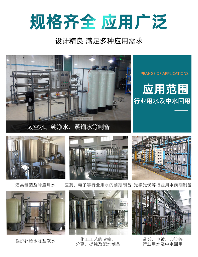 Manufacturer provides RO membrane reverse osmosis filtration technology with various water treatment agent consumables Reverse osmosis membrane