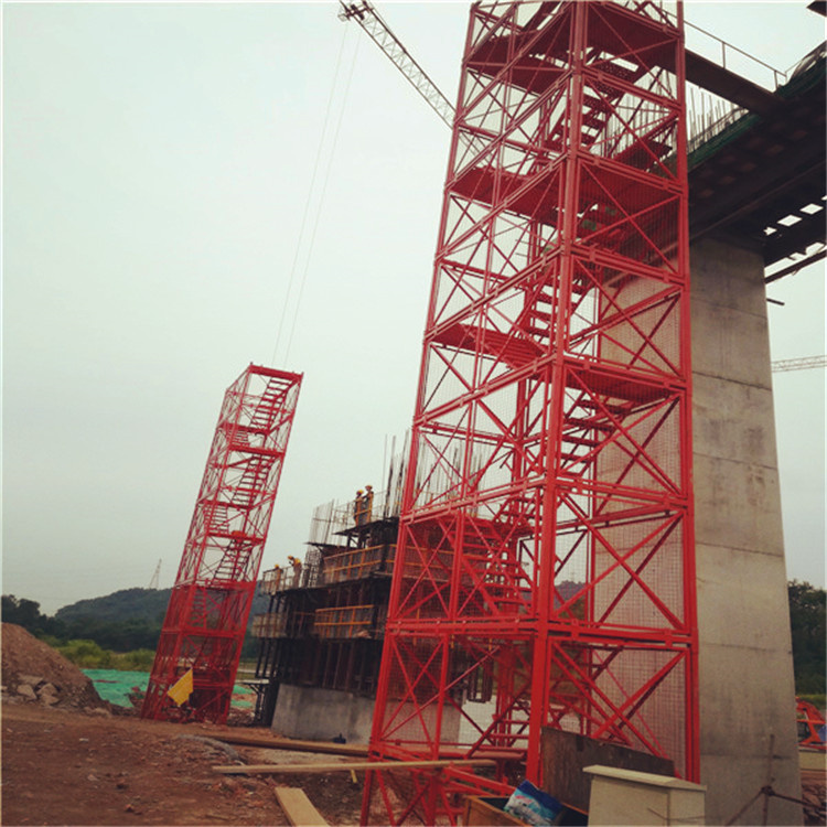 Factory produced road and bridge safety ladders, subway foundation pit inclined ladder combination ladders can be customized in colors