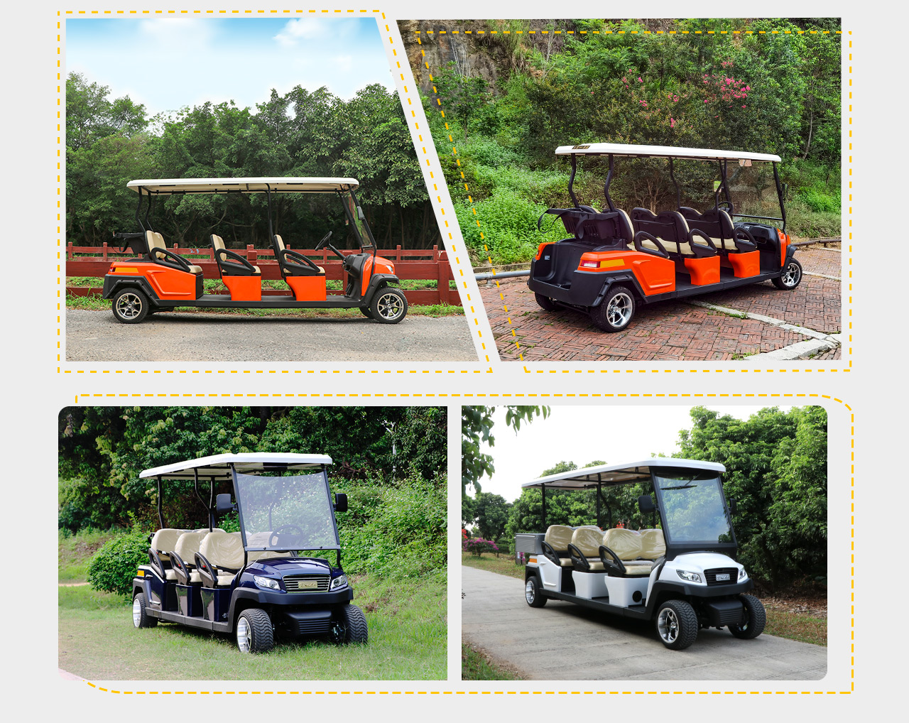 Donglang New Energy 6 seat golf cart - property patrol scenic spot Tour bus service - M1S6