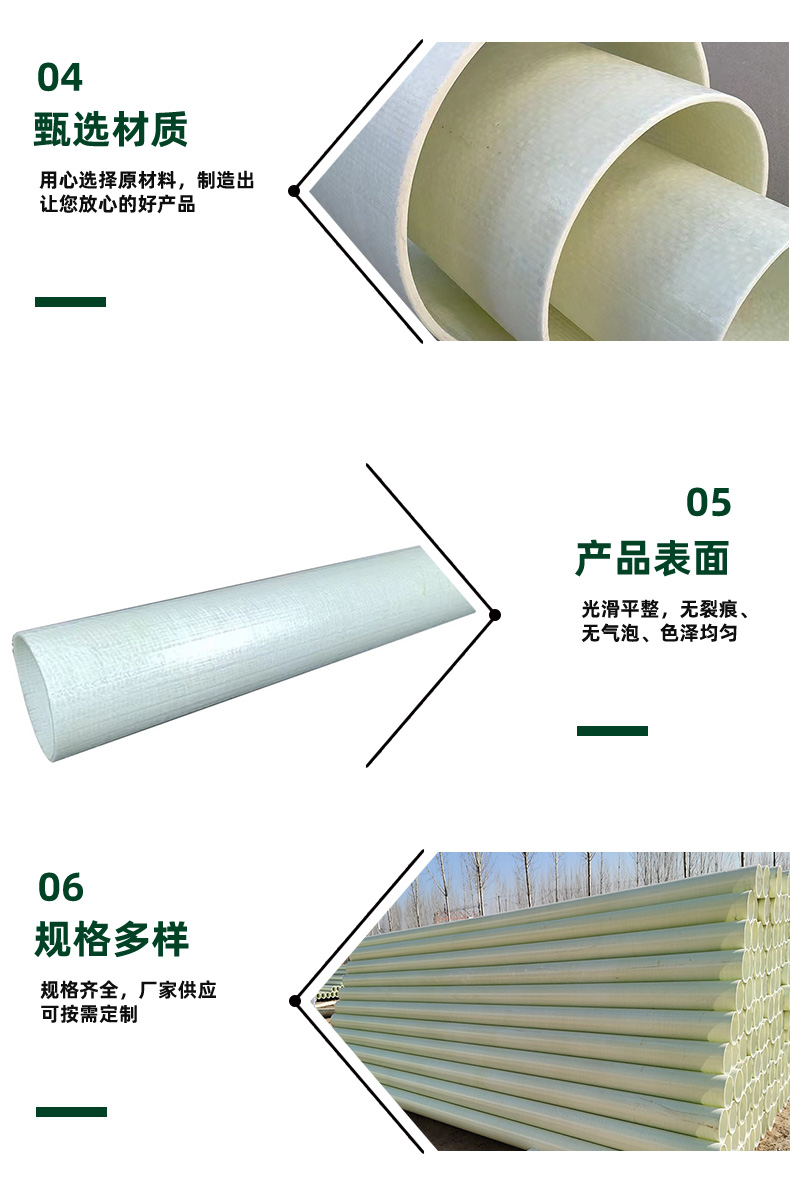 New cable protection pipe bwfrp DN100 * 3 buried corridor airport communication resin threading protection sleeve