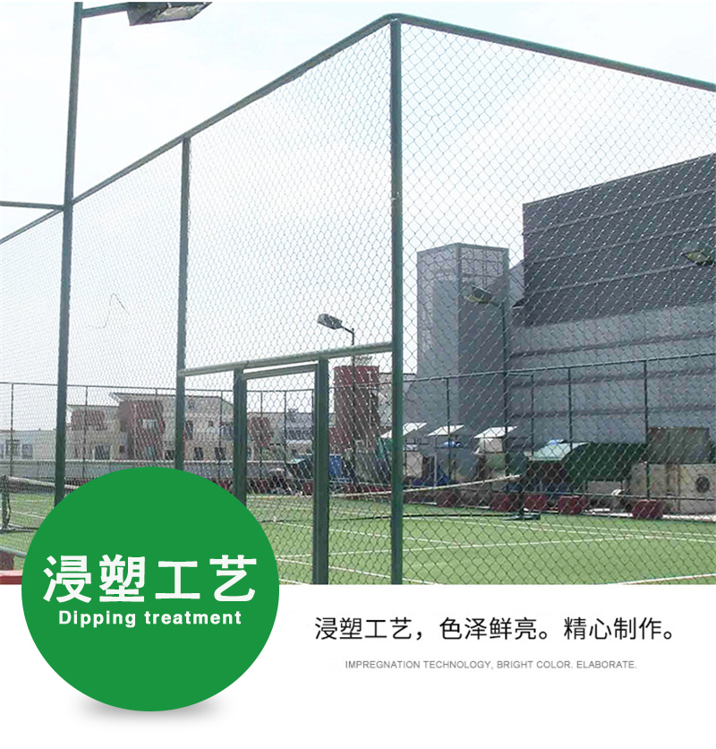 Course Fence Stadium Immersed Plastic Fence School Playground Stadium Golf Basketball court Wire Hook Mesh