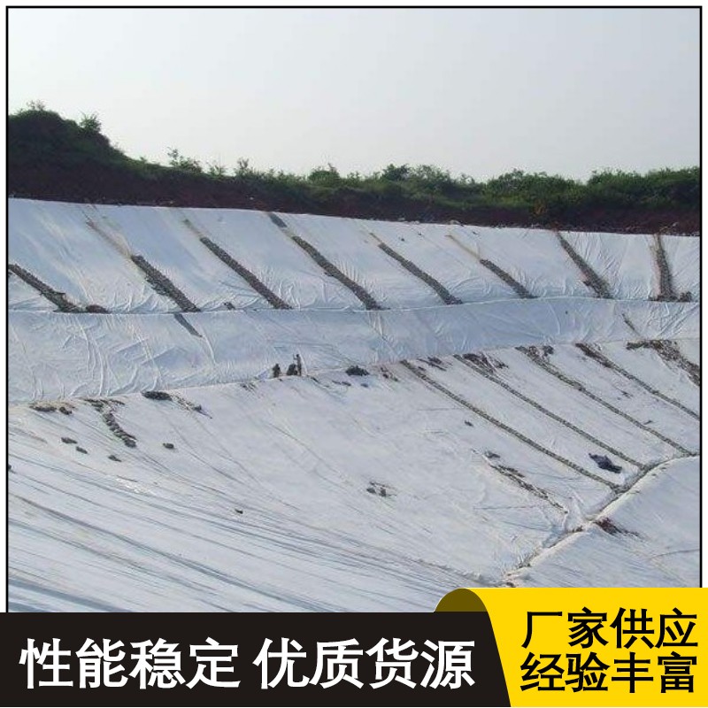 White cloth black film hdpe fish pond anti-seepage film artificial lake reservoir waterproof film two cloth one film composite geotextile film