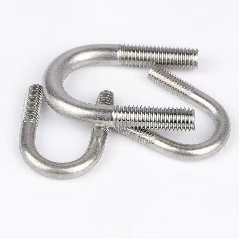 304 stainless steel U-shaped screw, U-shaped bolt, U-shaped pipe clamp, pipe clamp, horseback clamp M6M8M10M12M16-M24