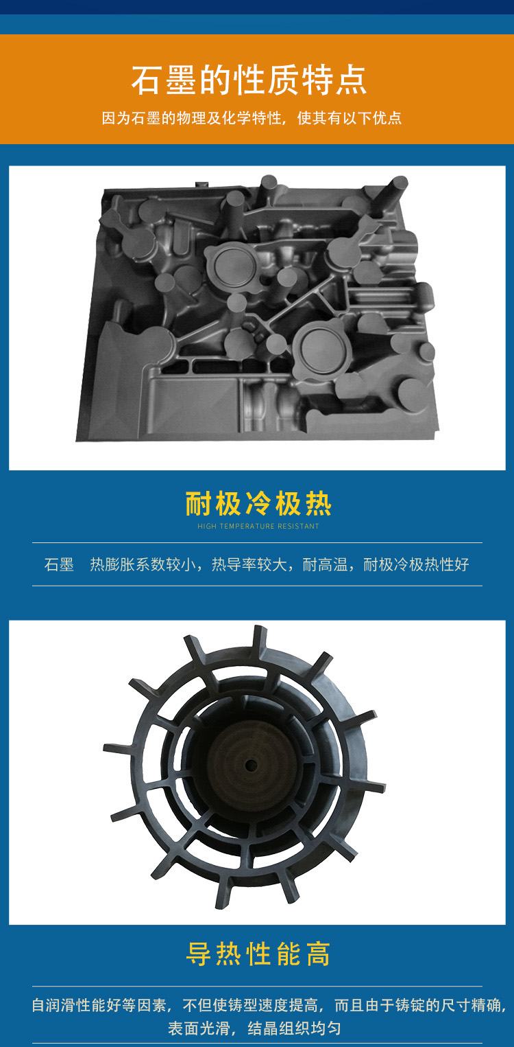 Packaging graphite molds, various customized graphite molds, wholesale prices, timely delivery, high cost-effectiveness