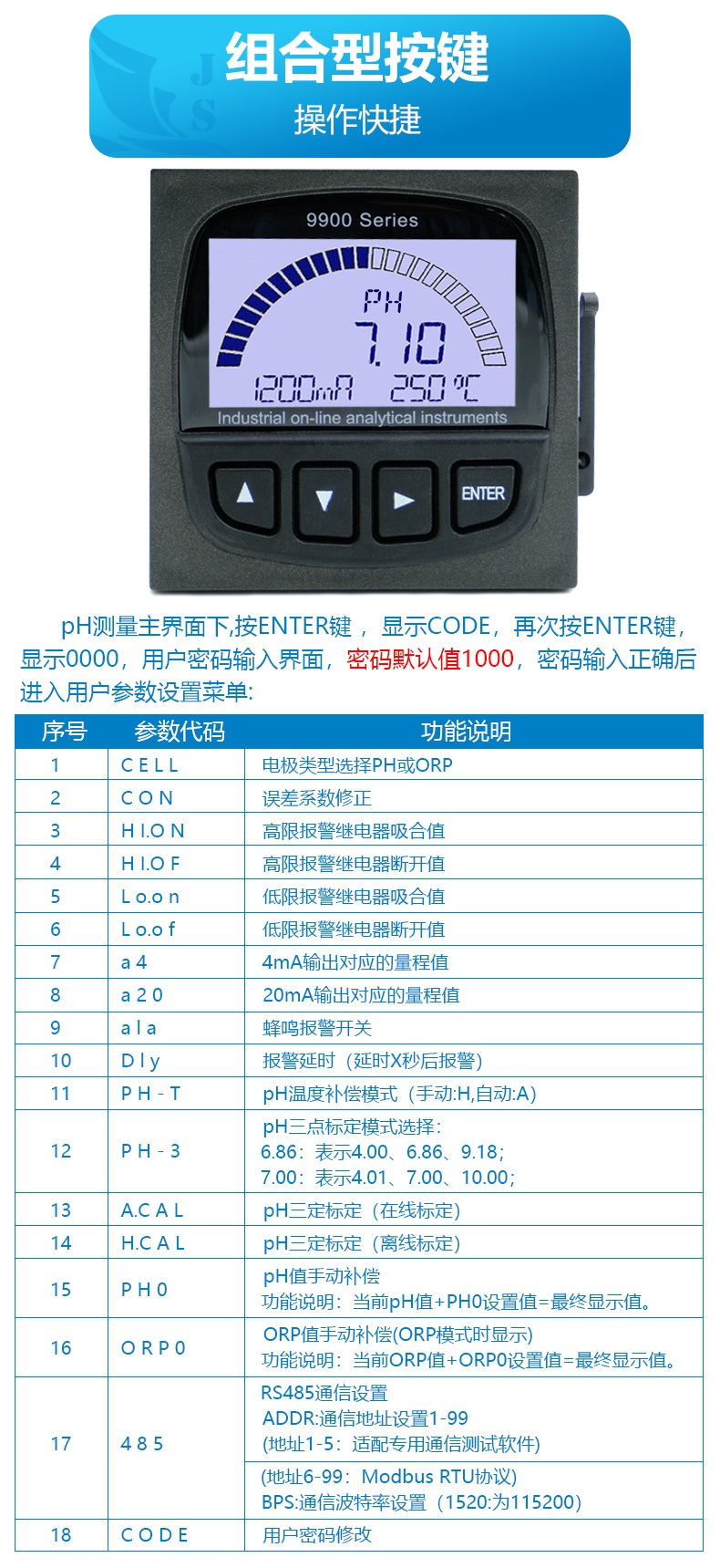 EC-9900 online conductivity meter for water quality detection with strong anti-interference ability Water quality analyzer