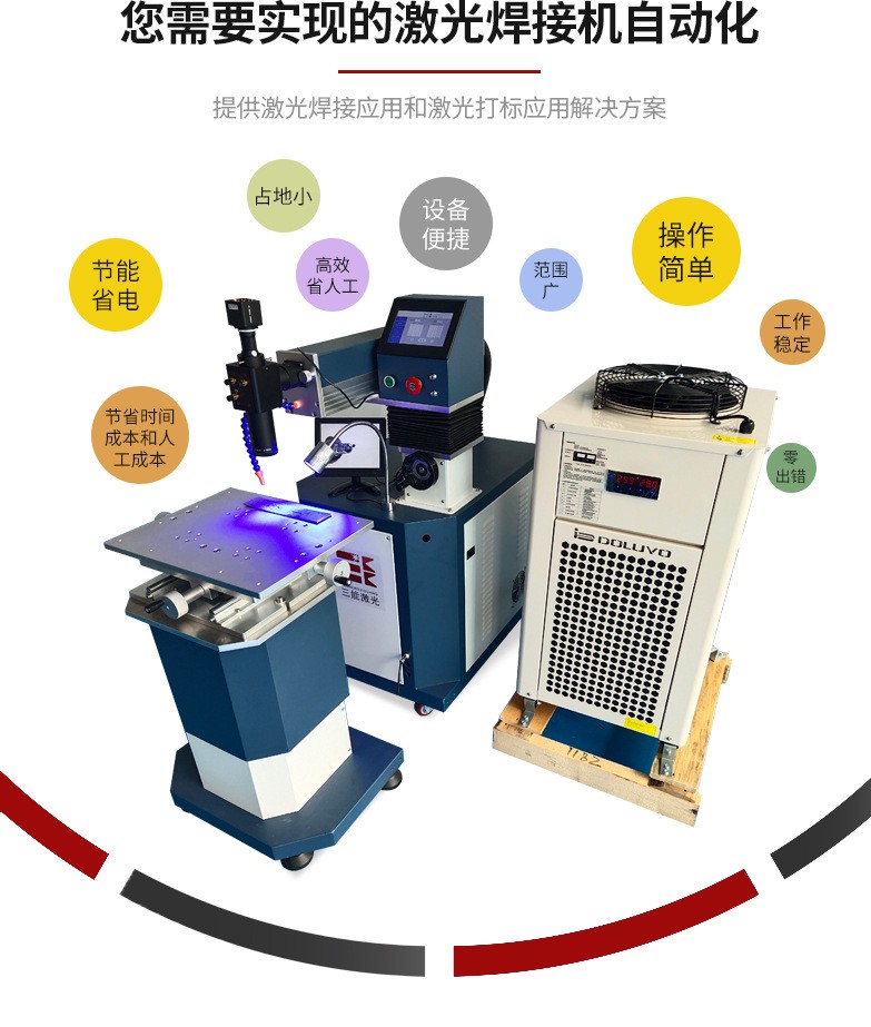 The four-axis linkage hanging arm laser welding equipment has a wide range of applications and can be used for mold repair welding