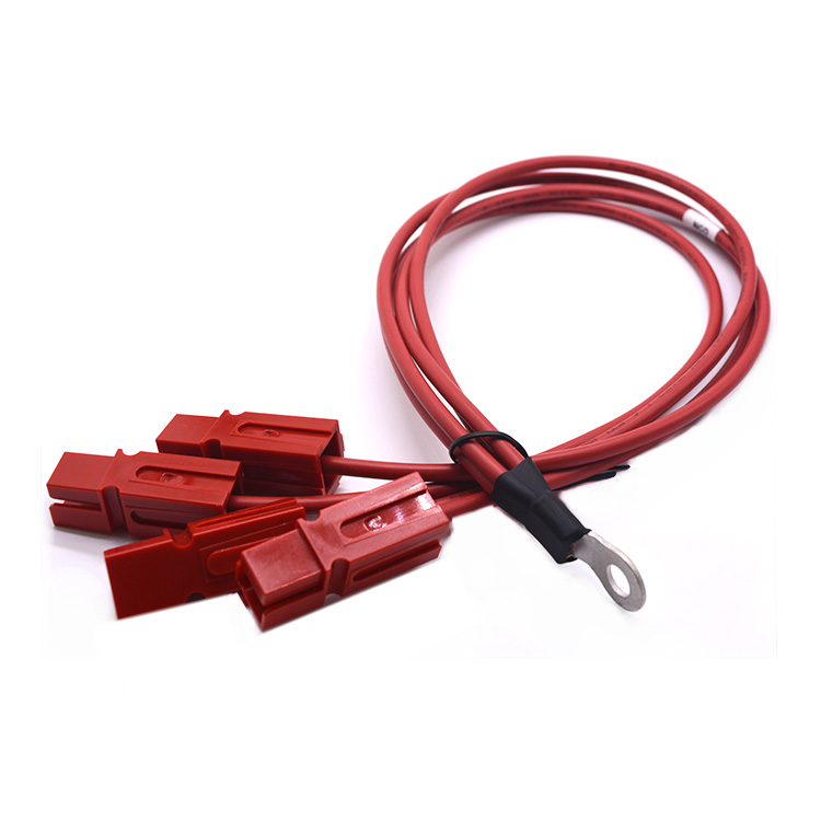 New energy photovoltaic harness UL1015 # 10 circular ring terminal single pole plug multi head terminal wire