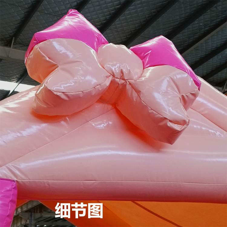 Export Pink Customized Small Castle Large Inflatable Toys Children's Trampoline Slide Square Stall Entrepreneurship