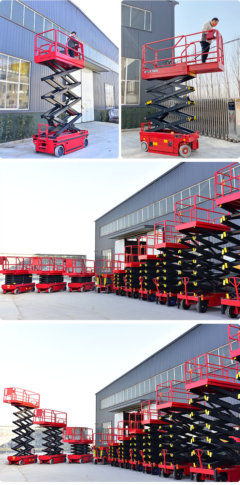 Mobile lift truck, gas station, factory workshop maintenance, high-altitude lifting platform, self-propelled scissor fork lifting platform