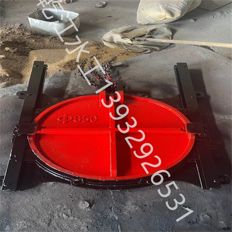 Cast iron circular gate DN650mm pipeline for water stop and drainage of municipal sewage can be used to regulate the weir gate reservoir