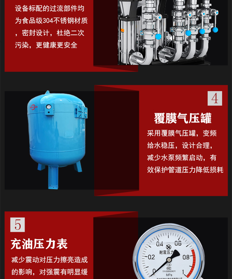 Xuwei Constant Pressure Intelligent Water Supply Equipment Pump Room Boosting and Stabilizing System Mobile Remote Operation and Maintenance System