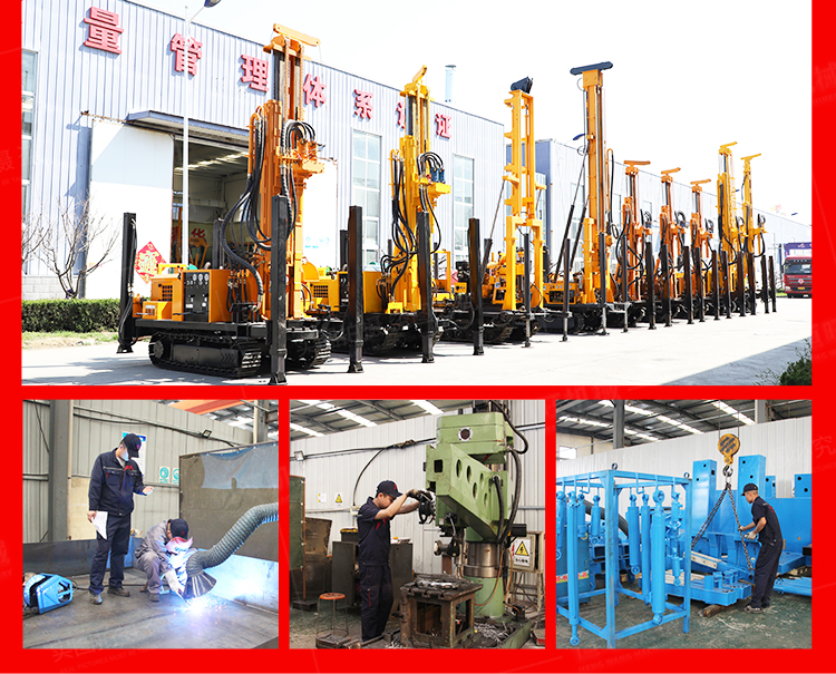 200 meter drilling equipment, drilling machine, tracked water well drilling machine, household pneumatic drilling machine