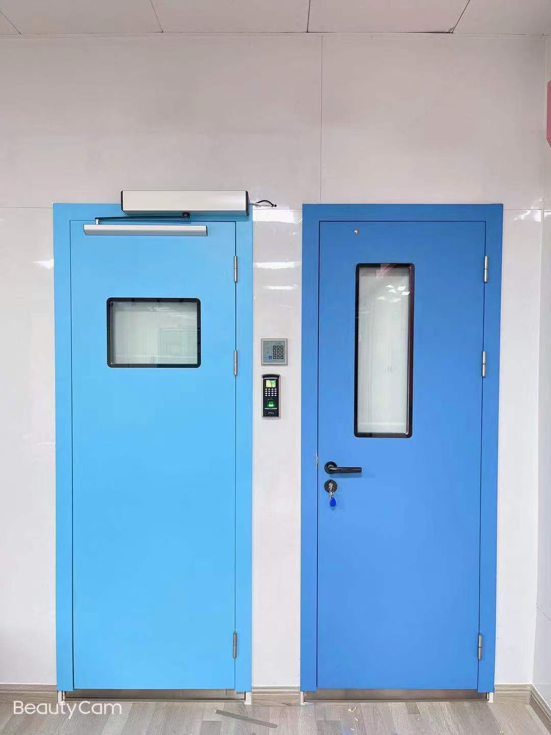 Customized radiation resistant lead door single open electric sliding stainless steel dental pet DR room CT room medical