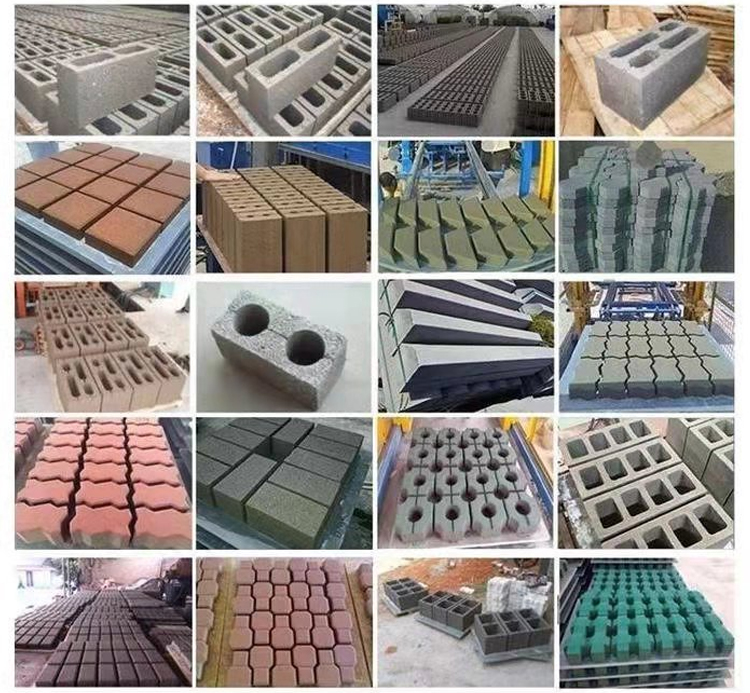 4-15 full-automatic hollow brick machine permeable brick bread brick parking lot environmental protection brick equipment Hengxingrong Machinery