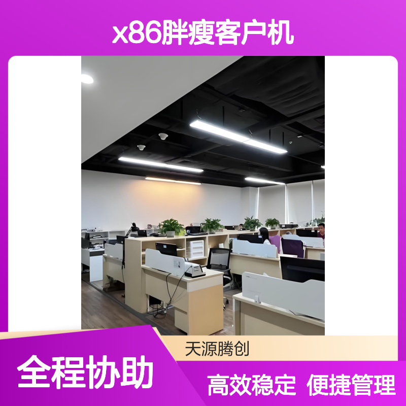 外贸企业云桌面办公方案 x86胖瘦客户机 支持Windows系统