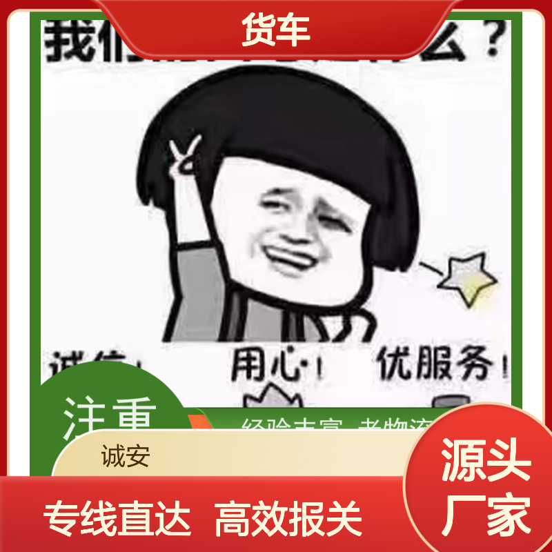 诚安物流 小货车 佛山到香港 一般贸易买单报关 一天到