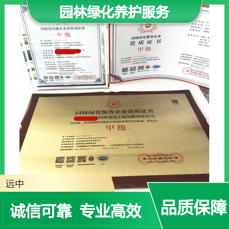 2024申办园林绿化养护服务资质证书 增强企业形象 投标加分必备
