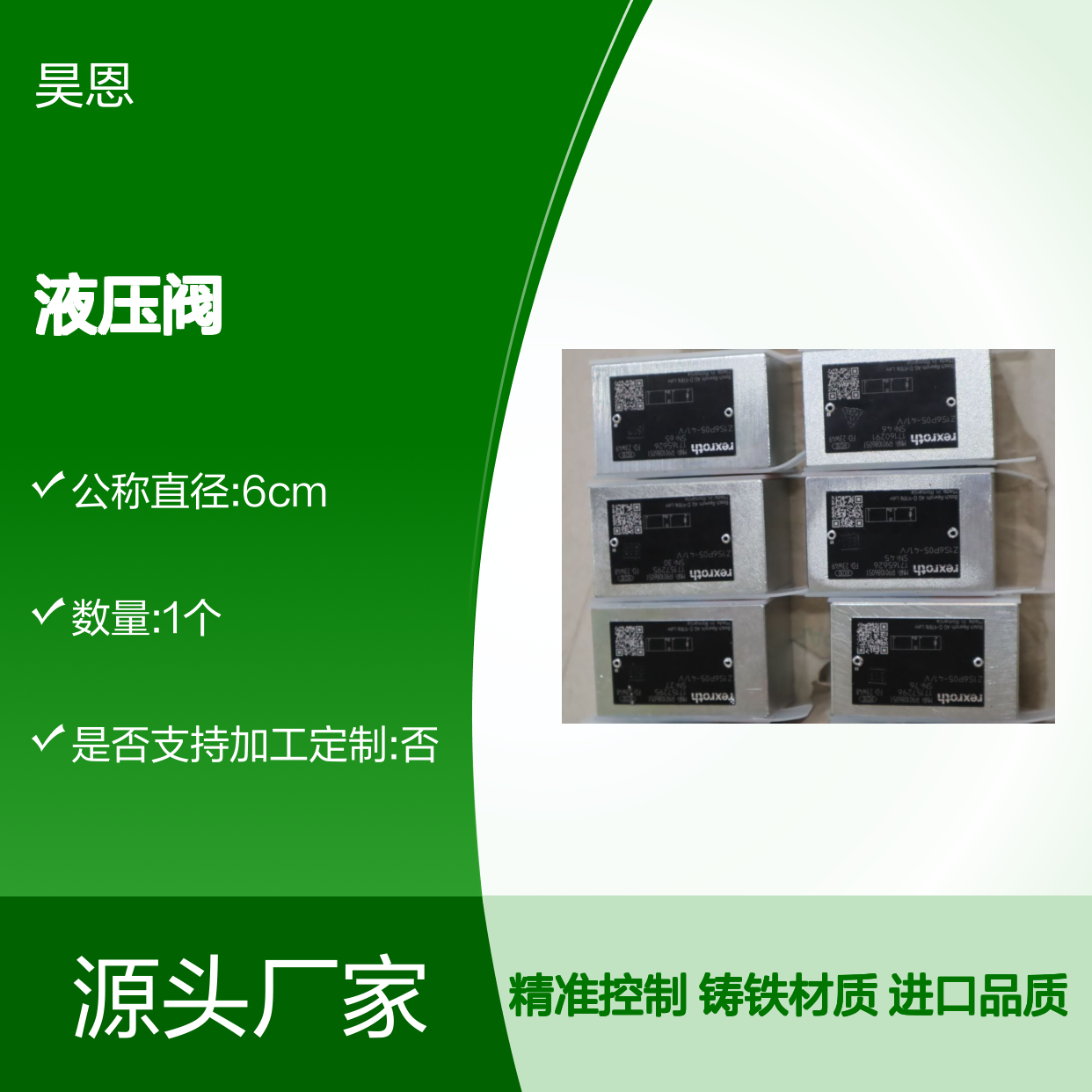 力士乐REXROTH进口液压阀Z1S6P05公称6cm铸铁材质