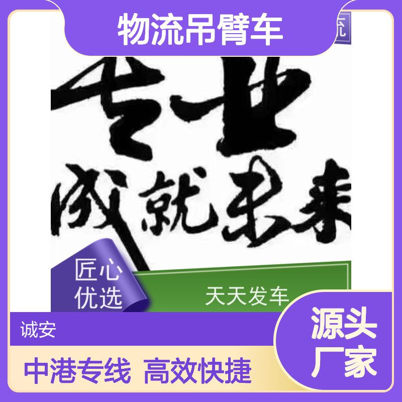 诚安物流吊臂车深圳到香港塑胶制品货运速度快一天到