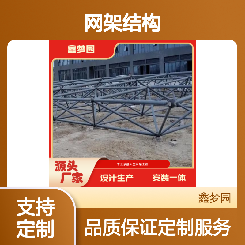 鑫梦园网架结构 定制生产安装 施工高效 抗震性能