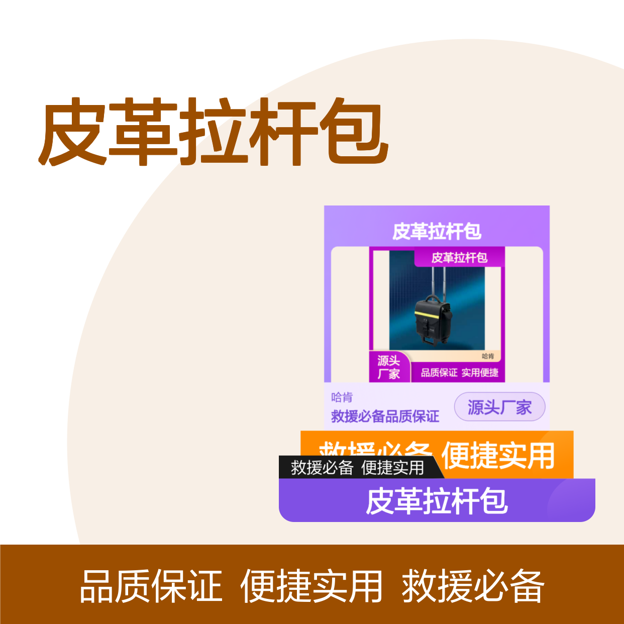 哈肯国际贸易供应 STPI-CT 皮革拉杆包 用于小型干预