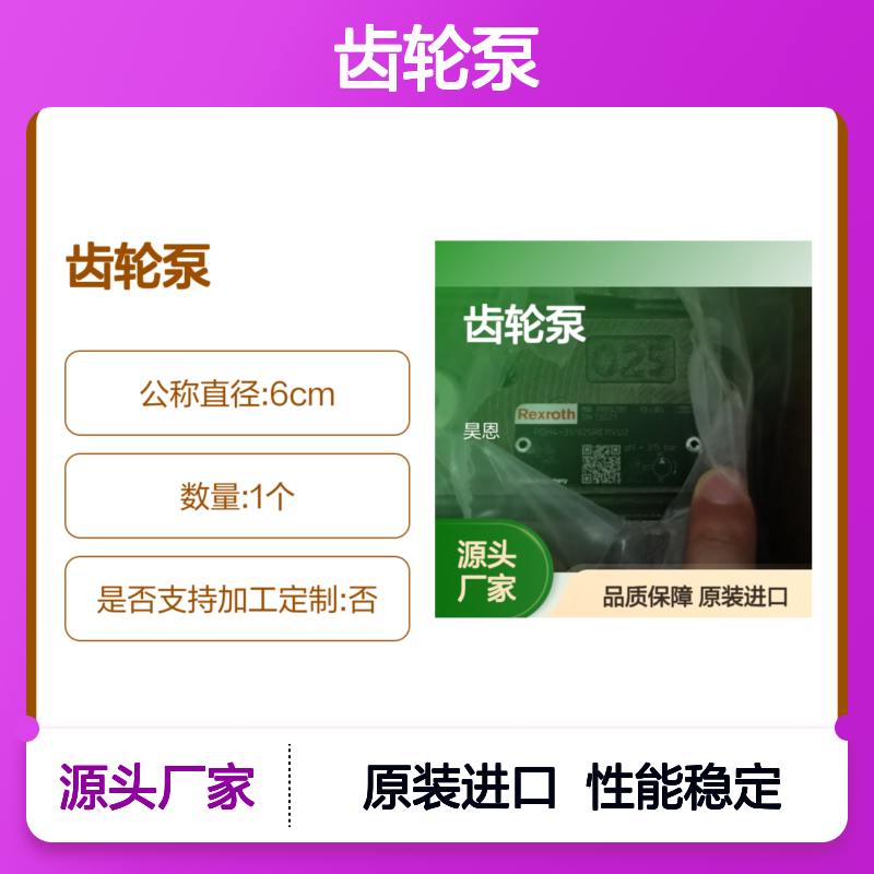 R901147101 PGH4-31/025RE11VU2 德国力士乐REXROTH齿轮泵