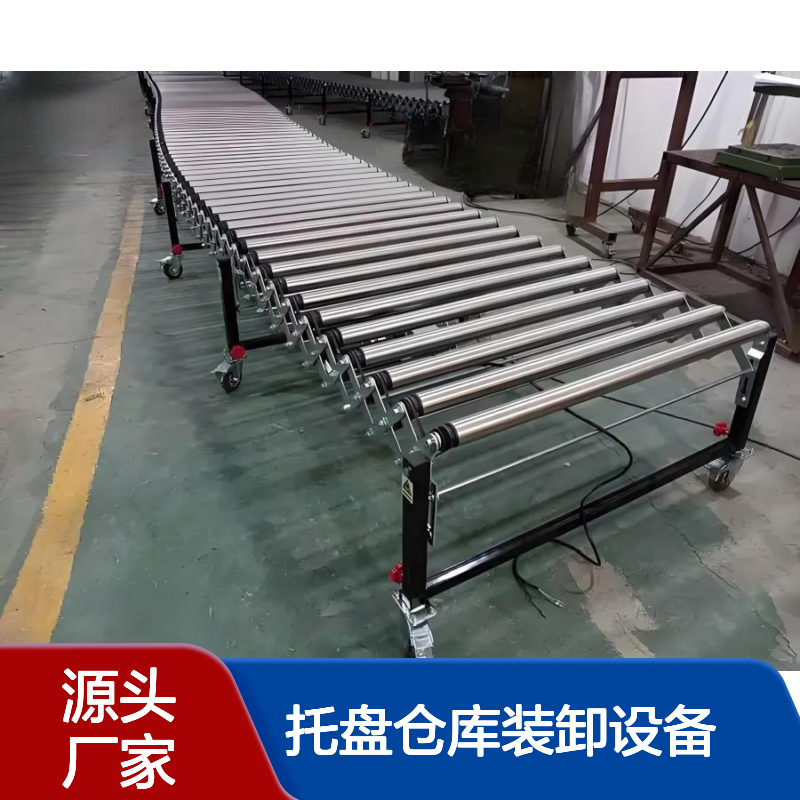 链轮重型辊道线 动力滚筒输送机 托盘仓库装卸设备 定制