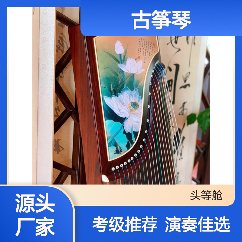 中筝古筝初学者考级入门十级演奏成人儿童教学古筝琴实木乐器