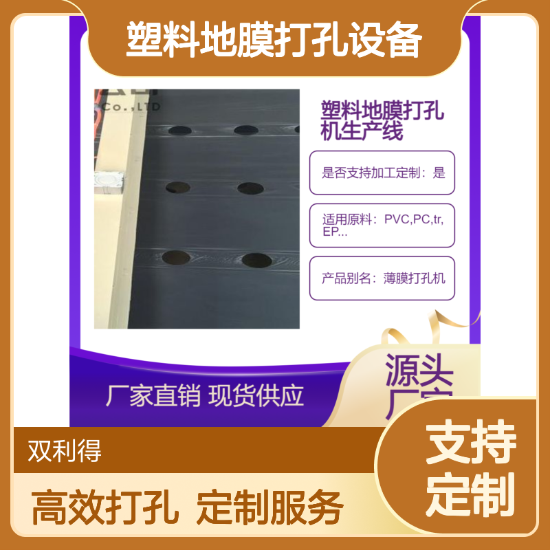 根据客户厂家提供双利得薄膜农膜打孔机生产线 塑料地膜打孔设备