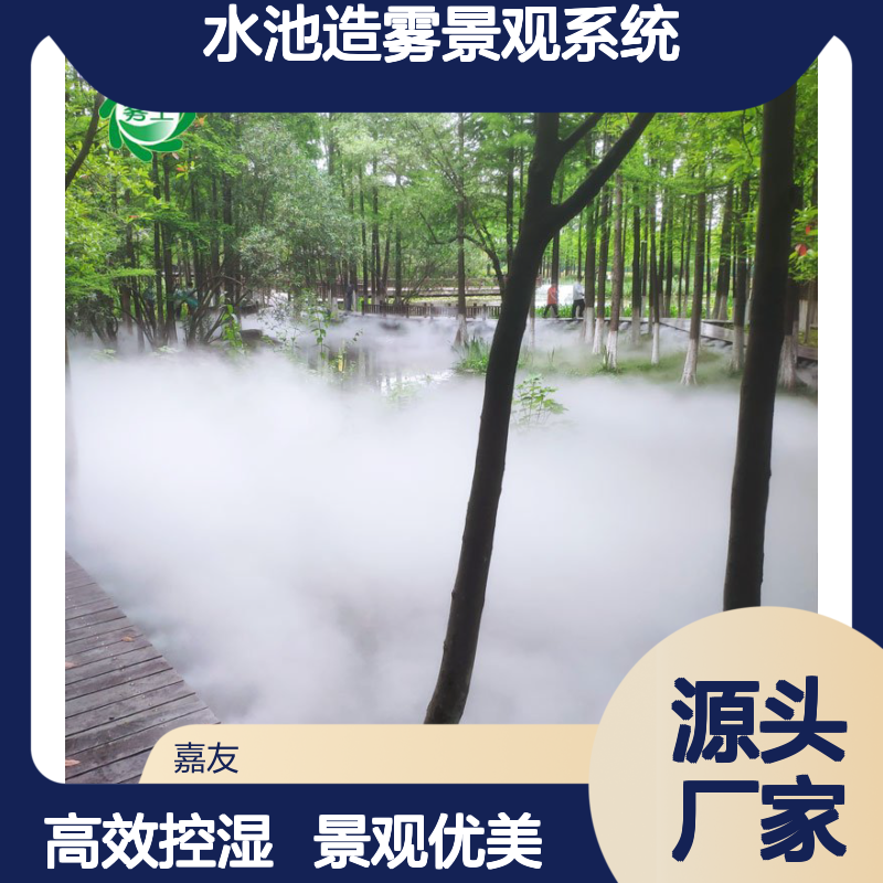 嘉友 景观雾森系统厂家 水池造雾景观系统 加油站水喷雾设备