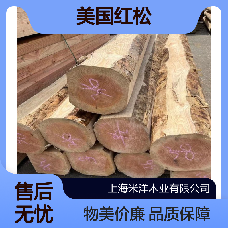 花旗松古建料 美国花旗 寺庙 祠堂木料 美国红松 进口木材批发
