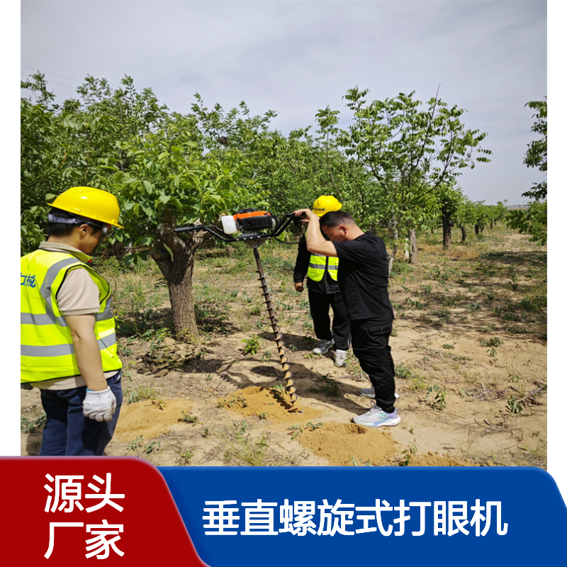 小型打坑机注浆 手提式埋杆垂直螺旋式打眼机户外作业 雷力