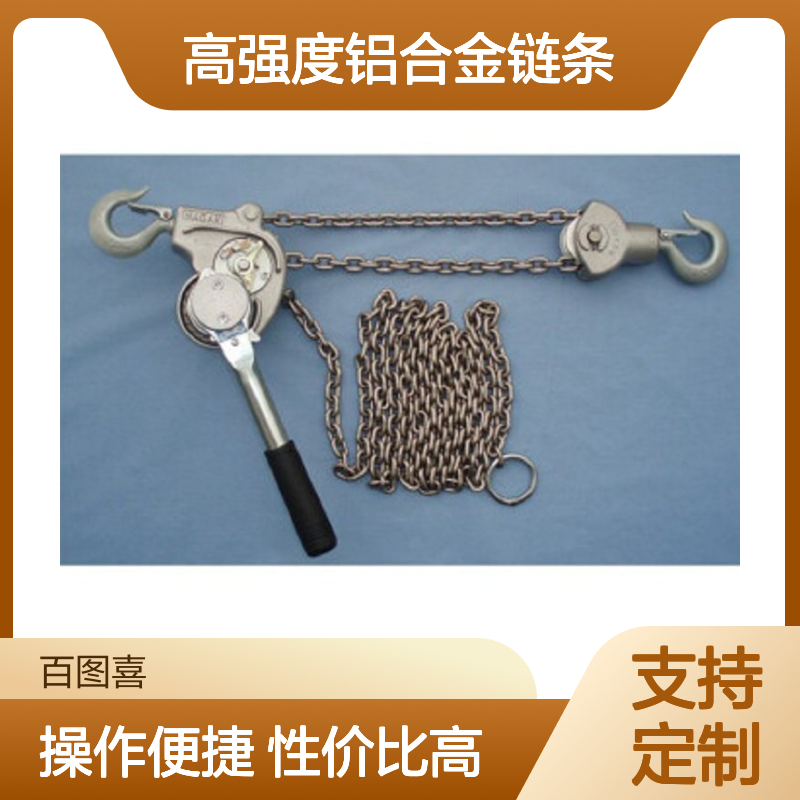 百图喜供应NAGAKI 0.75吨8米手拉葫芦 RICKY-II 高强度铝合金链条