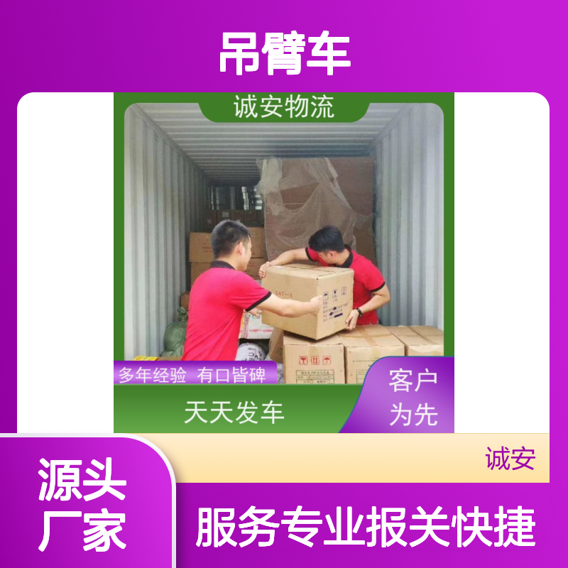 诚安物流吊臂车 中港专线天天发车 报关服务 散货交仓