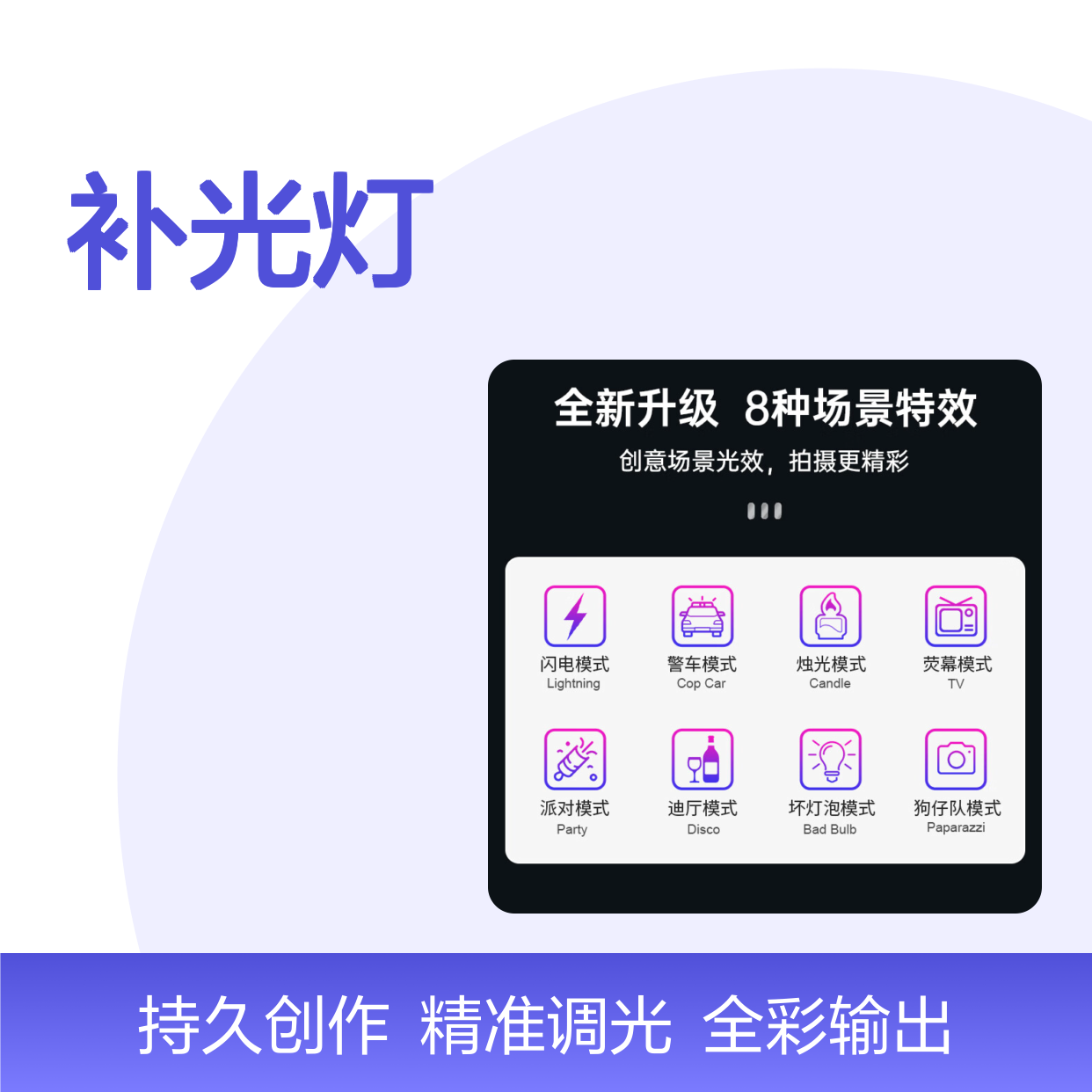 GVM Great Video Maker150WPR150R大功率LED补光灯RGB全彩直播摄