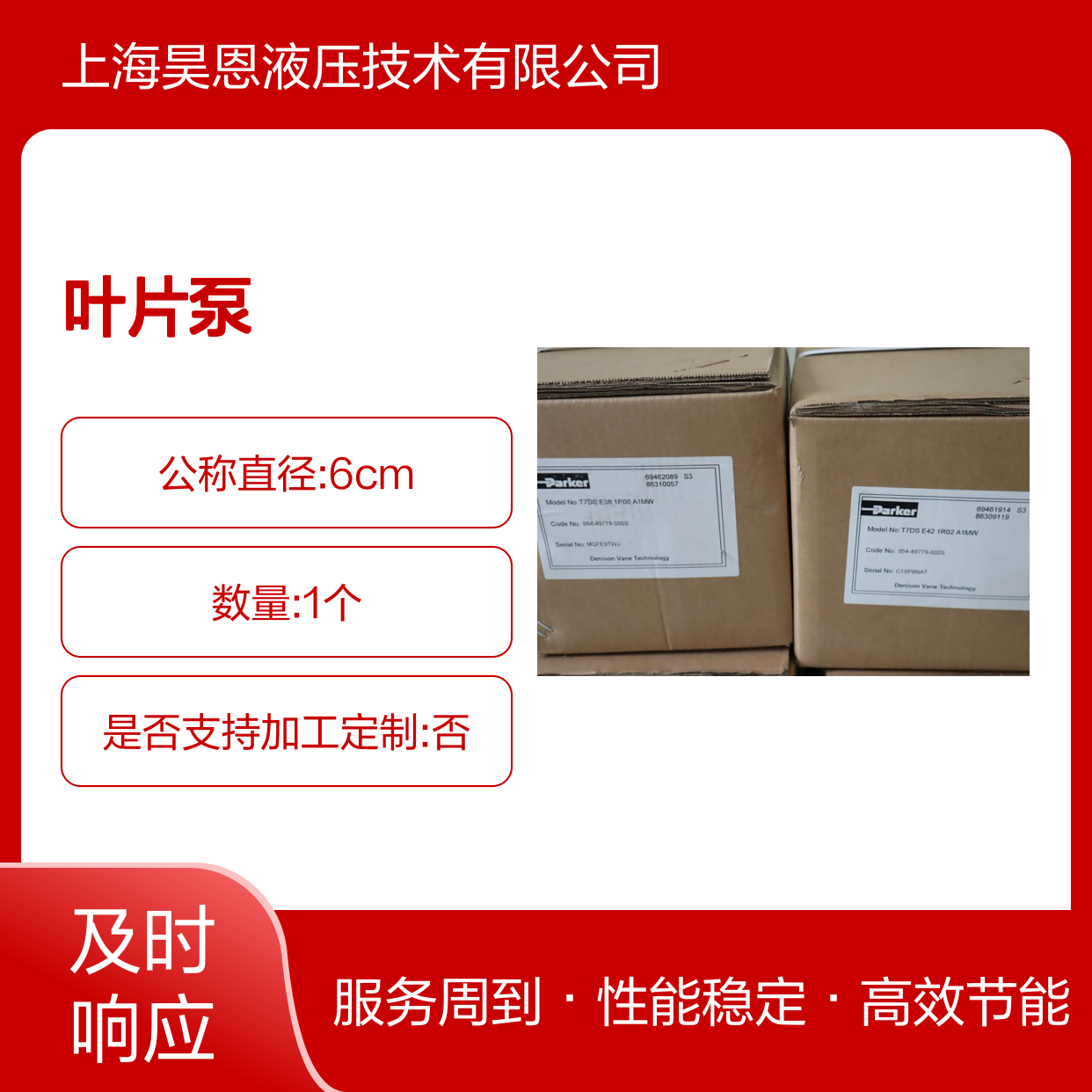T7DS E38 1R00 A1MW 054-49778-000S 派克PARKER丹尼逊DENISON叶片泵