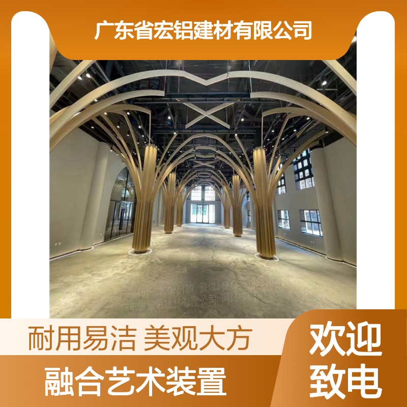 木纹色电梯：现代美学与经典木韵的融合艺术装置 品牌 宏铝
