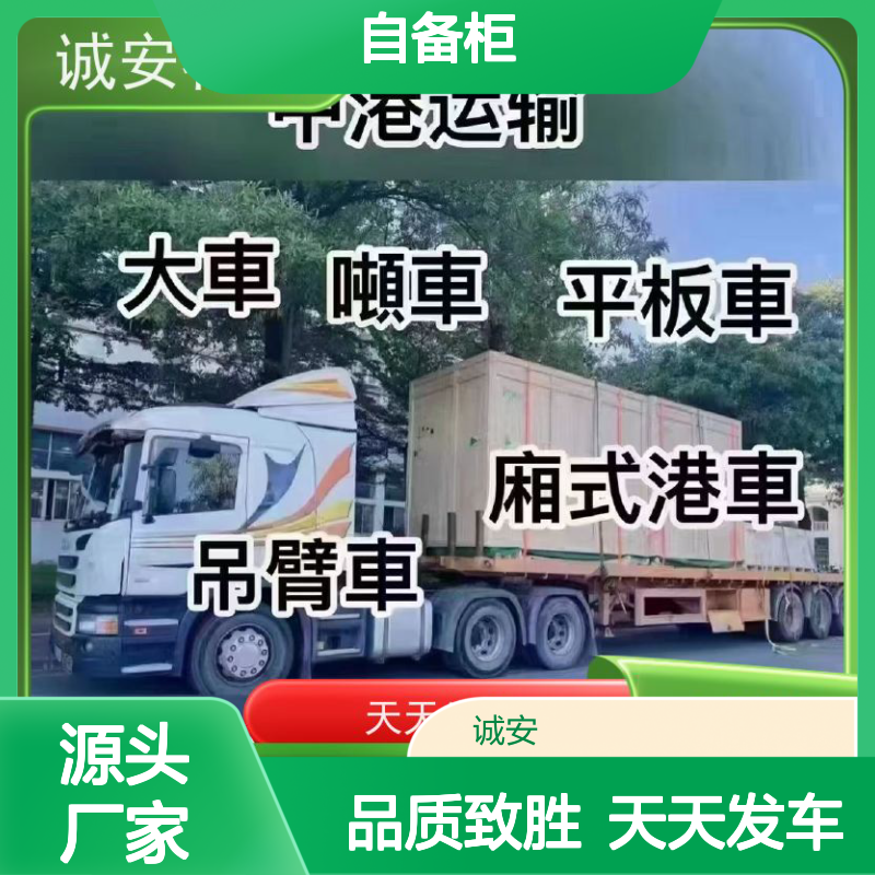 诚安物流 40尺自备柜 惠州到香港 商检 随时发车