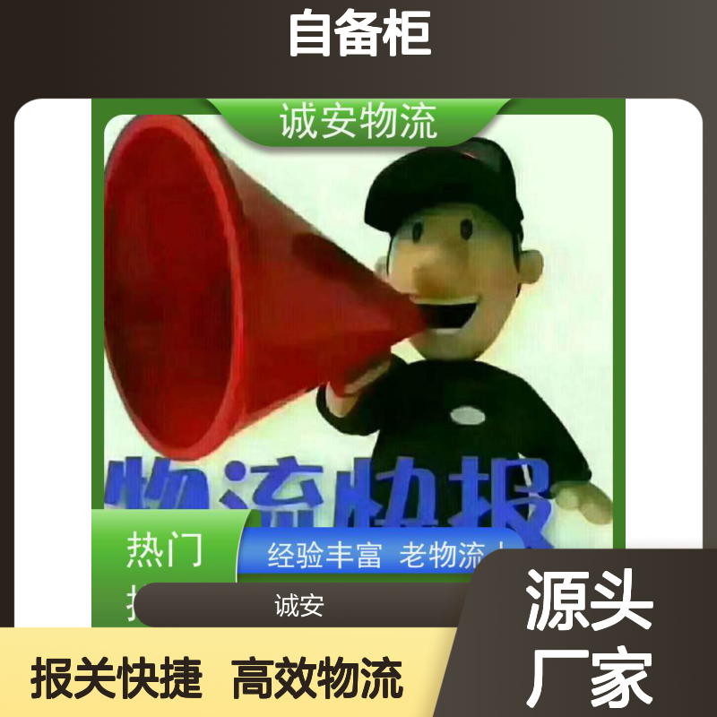 诚安物流45尺自备柜香港拖柜一般贸易买单报关半天到