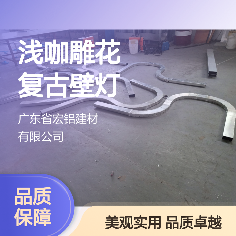 浅咖雕花复古壁灯：古典韵味与现代家居的完美融合 施工配件 U槽码