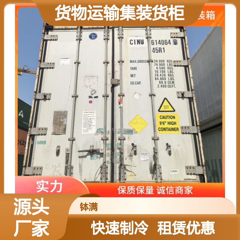 冷藏集装箱出租 货物运输集装货柜 多种可选 快速制冷技术强