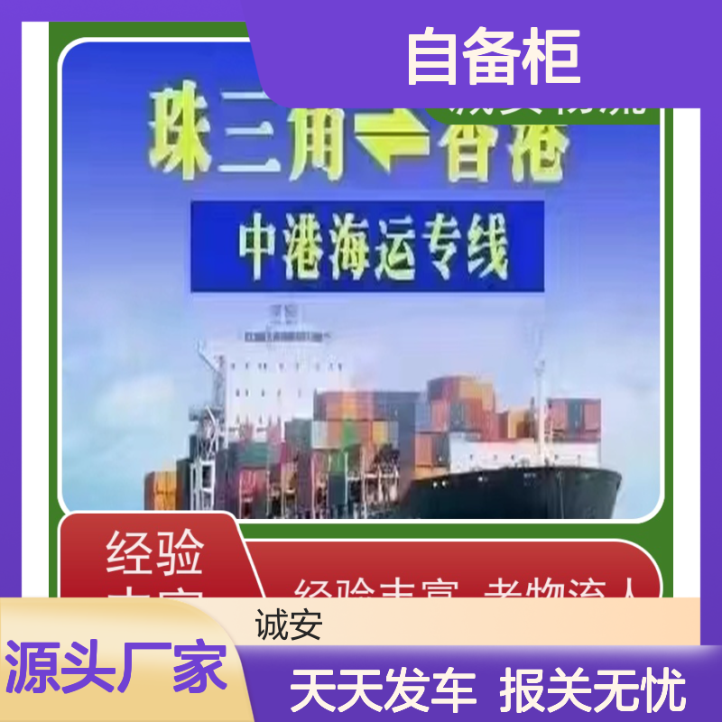 诚安物流 45尺自备柜 东莞到深圳 一般贸易买单报关 随时发车