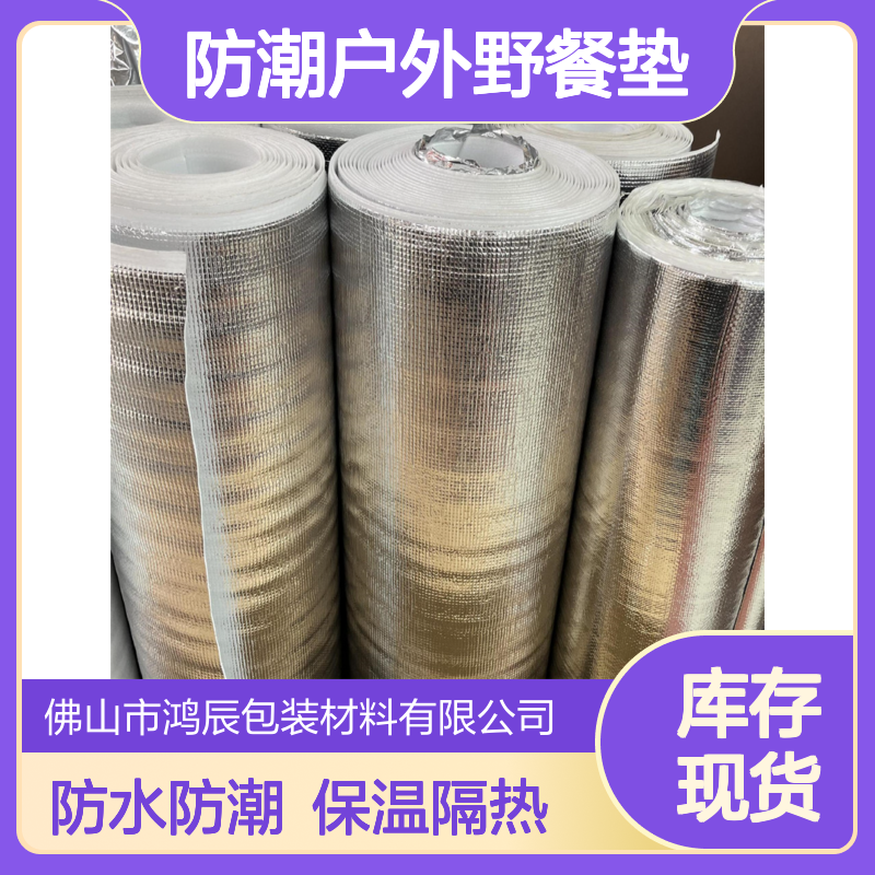 EPE珍珠棉镀铝膜卷材 防水防潮户外野餐垫 保温隔热规格大小可切