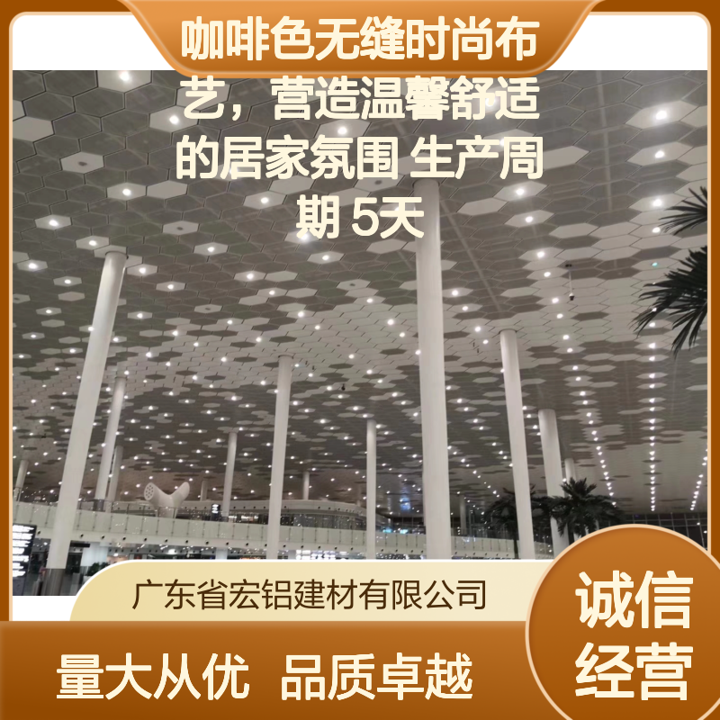 咖啡色金属幕墙板 无缝设计 时尚雅致 商业住宅外墙装饰优选